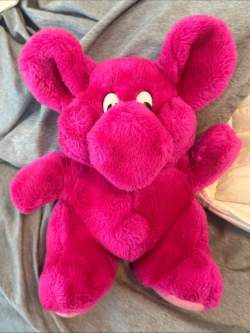 Vintage Rewind Kodak Kolorkins Hot Pink Elephant Plush Cuddle Toy